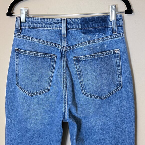 Ksubi Brooklyn Reversed Straight Leg Button Fly Jeans - Women's Size 28*28 - Picture 5 of 12